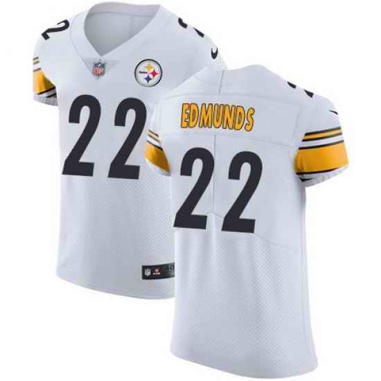 Nike Steelers #22 Terrell Edmunds White Mens Stitched NFL Vapor Untouchable Elite Jersey